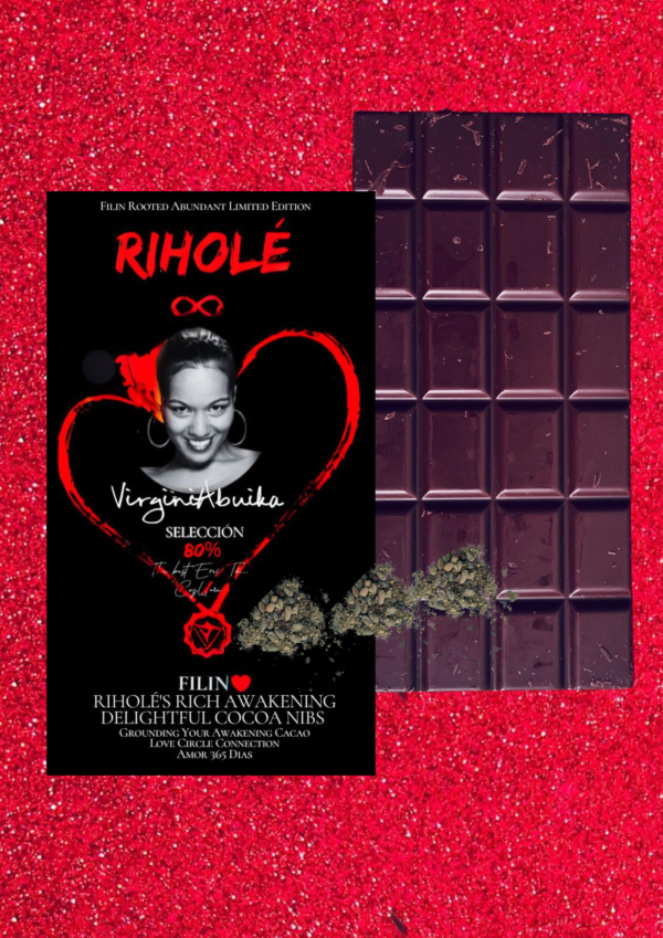 Riholé's Rich Awakening: 80% Dark Chocolate Golden Elixir & Delightful Cocoa Nibs – Pck10Bars